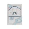 INTERBABY OSUŠKA froté Medvedík na hojdačke 100x100cm Varianta: bielo/petrolejová