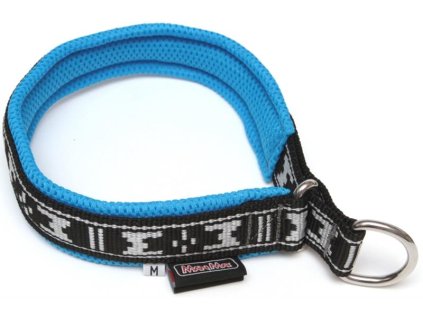Obojek nylon polstrovaný - modrý ManMat 57 cm