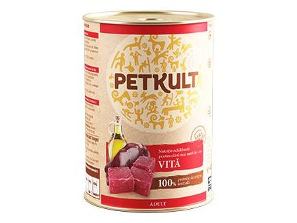 PETKULT dog konz. ADULT 800g - Hovězí