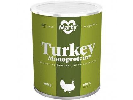 MARTY konz. pro psy - Monoprotein krůtí 800 g