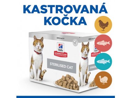 Hill's Science Plan Feline Adult kapsička Sterilised 12 x 85 g