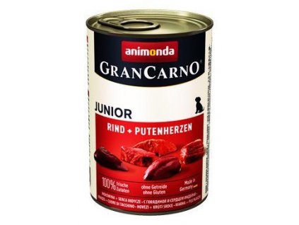 Animonda GRANCARNO cons. JUNIOR hovädzie/prsné srdce 400g