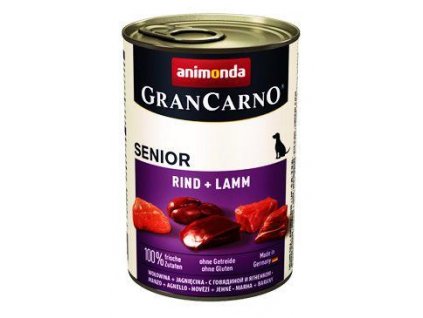 Animonda GRANCARNO cons. SENIOR hovädzie/jahňacie mäso 400g