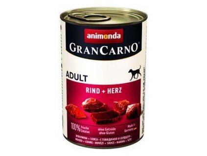 Animonda GRANCARNO cons. ADULT hovädzie mäso/srdce 400g