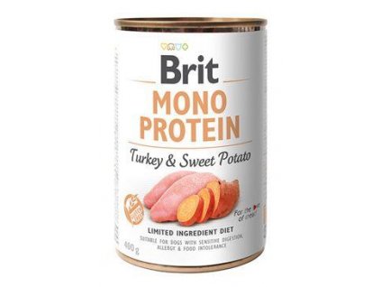 Brit Dog konz Mono Protein Turkey & Sweet Potato 400g