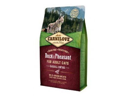 Carnilove Cat Duck&Pheasant Adult Hairball Contr 2kg