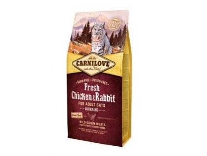 Carnilove Cat Fresh Chicken &amp; Rabbit pre dospelých 6kg