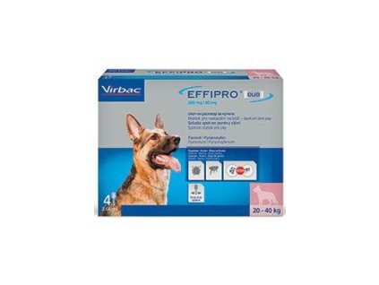 Effipro DUO Dog L (20-40kg) 268/80 mg, 4x2,68ml  AKCE do 29.6.20