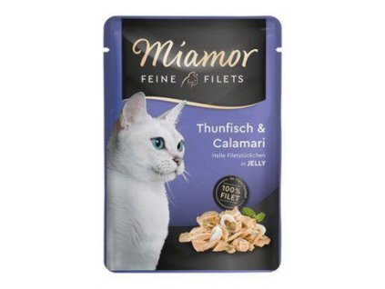 Miamor Cat Filet z tuniaka+kalamáre v želé 100g