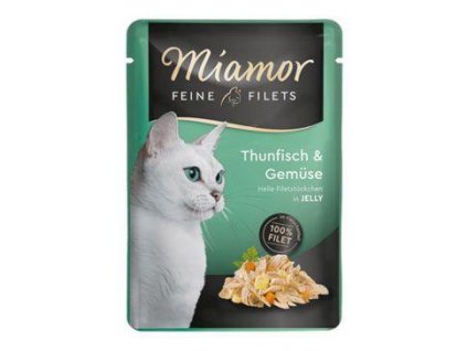 Miamor Cat Filetová kapsa z tuniaka + zelenina v želé 100g