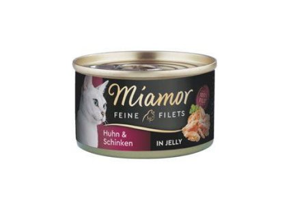 Miamor Cat Filet kuracie mäso v konzerve + šunka v želé 100g