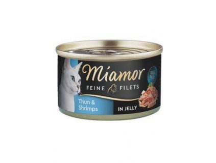 Miamor Cat Filet konzerva tuňák+krevety v želé 100g