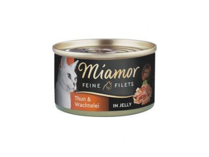 Miamor Cat Filet tuniak v konzerve + prepelica. vaječné želé100g