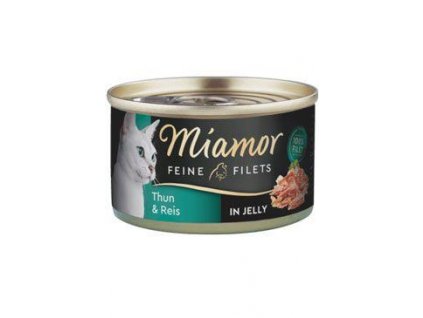 Miamor Cat Filet konzerva tuňák+rýže v želé 100g