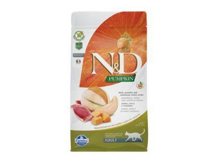 N&D Pumpkin CAT Duck & Cantaloupe melon 5kg  + Farmina miska zdarma (do vyprodání zásob)
