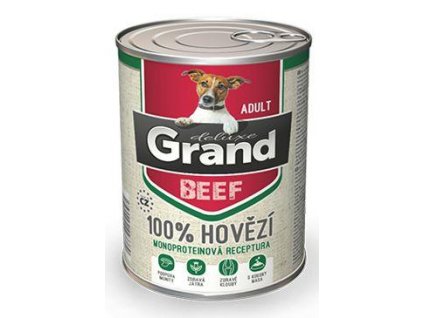 GRAND cons. deluxe dog beef 400g