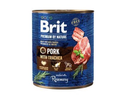 Brit Premium Dog by Nature  konz Pork & Trachea 800g