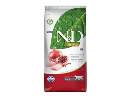 N&D PRIME CAT Adult Chicken & Pomegranate 5kg  + Farmina miska zdarma (do vyprodání zásob)