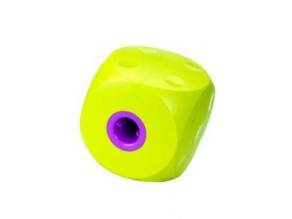 Hračka pes BUSTER Mini cube limetková 9cm, S