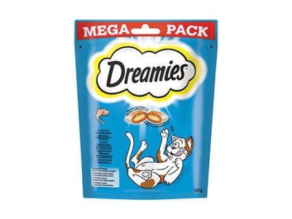Dreamies mačacie pochúťky Mega Pack s lososom 180g