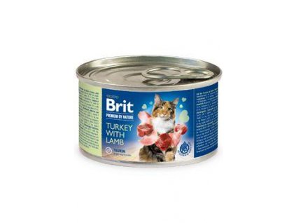 Brit Premium Cat by Nature konz Turkey&Lamb 200g