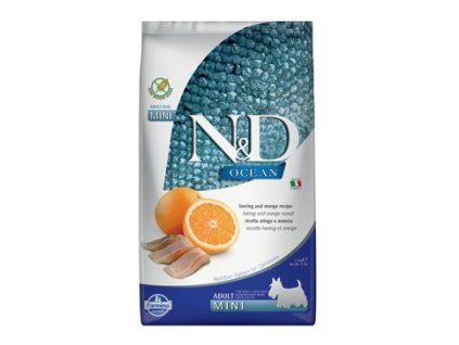 N&D OCEAN DOG Adult Mini Herring & Orange 2,5kg