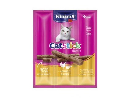 Vitakraft Cat pochoutka Stick Clasic Poultry/Liver 3ks