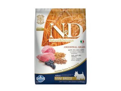 N&D LG DOG Adult Mini Lamb & Blueberry 7kg  + Farmina miska zdarma (do vyprodání zásob)