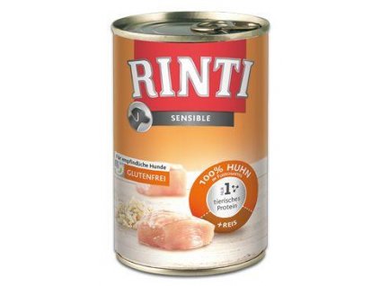 Rinti Dog Sensible konzerva kuracie mäso + ryža 400g