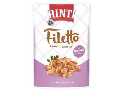 Rinti Dog Filetto kapsa kuře+šunka v želé 100g