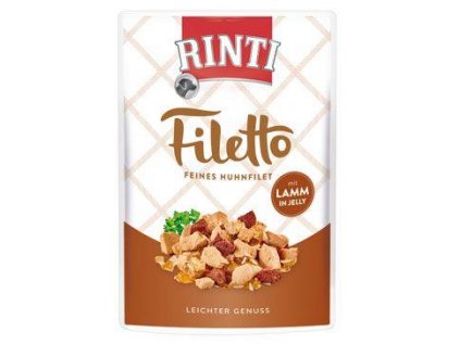 Rinti Dog Filetto kapsa kuracie + jahňacie v želé 100g
