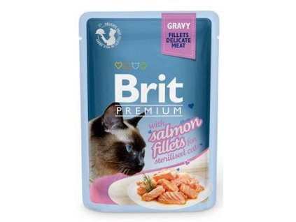 Brit Premium Cat D filé v omáčke pre sterilizované mačky 85g
