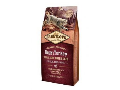 Carnilove Cat LB Duck&amp;Turkey Svaly, kosti, kĺby 6kg