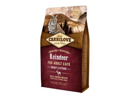 Carnilove Cat Reindeer pre dospelých Energy &amp; Outdoor 2kg