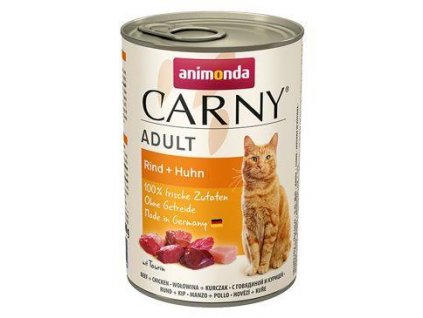 Animonda konz. kočka CARNY Adult hovězí/kuřecí 400g