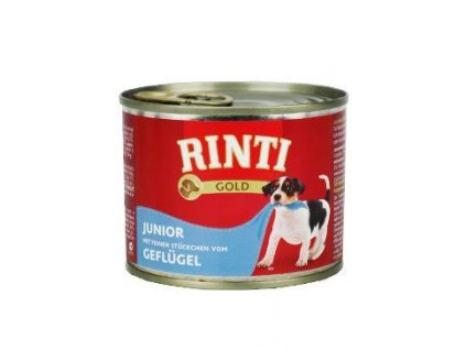 Rinti Dog Gold Junior hydinová konzerva 185g