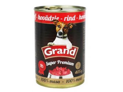 GRAND konz. Superpremium pes hovězí 405g