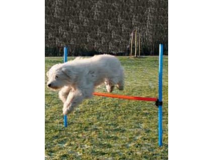 AGILITY překážka 3 tyče Modrá/Oranžová 129/115cm TR