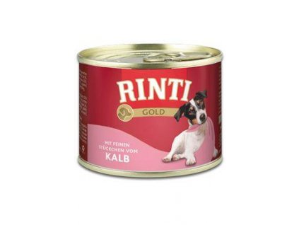 Rinti Dog Gold konzerva telecí 185g