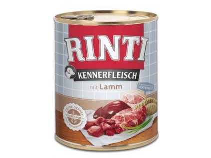 Rinti Dog Kennerfleisch konzerva jehně 800g