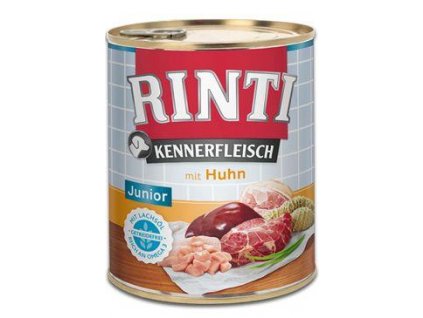 Rinti Dog Kennerfleisch kuracie konzervy Junior 800g