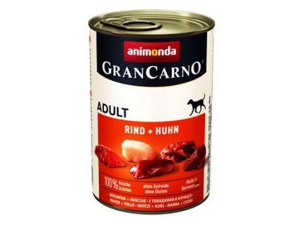 Animonda GRANCARNO cons. Hovädzie/kuracie mäso pre dospelých 400g