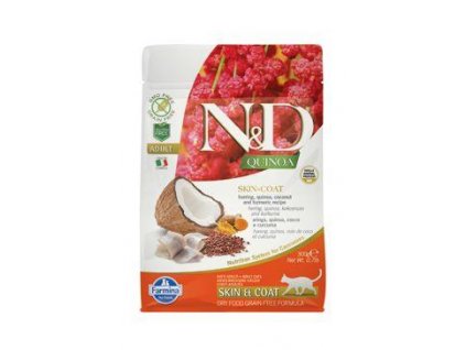 N&D Quinoa CAT Skin & Coat Herring & Coconut 300g