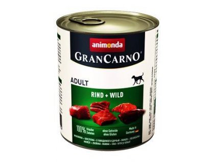 Animonda pes GRANCARNO konz. ADULT hovězí/zvěřina 800g