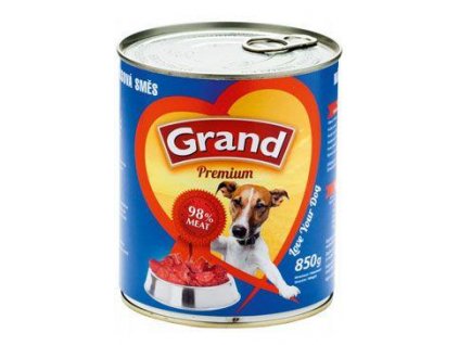 GRAND konz. pes mas.směs 850g