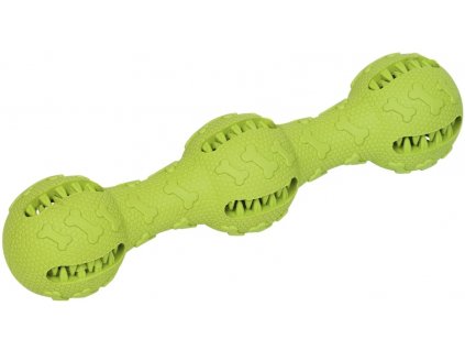 Hračka Nobby dentálna tyč s loptičkami pre psov 21 cm zelená
