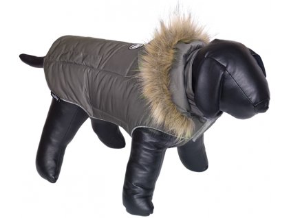 Nobby bunda pro psa ELNA s kožíškem šedá 23cm