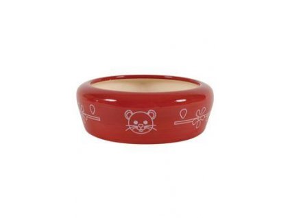 Keramická miska pre mačky 150 ml červená Zolux