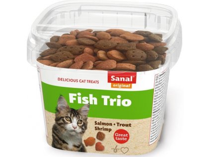 Sanal snack pre mačky Fish TRIO 75 g