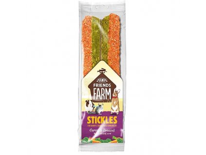 Supreme Tiny FARM Stick.Carrot,Broccoli-bully stick 2 ks, 100 g